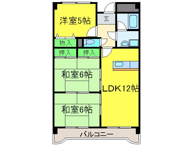 物件間取画像