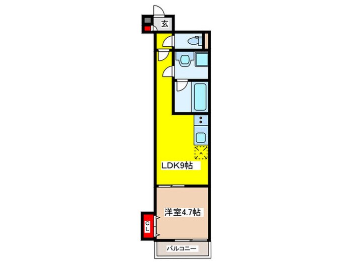 ルクレール菱屋の物件間取画像