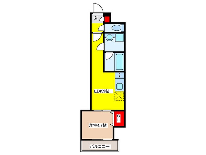 クレアール菱屋東の物件間取画像