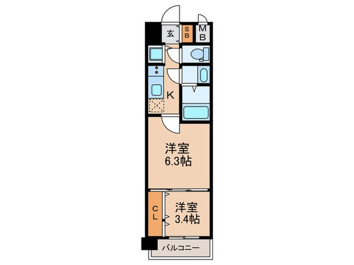 仮)ｽﾌﾟﾗﾝﾃﾞｨｯﾄﾞVIII(エイト)の物件間取画像