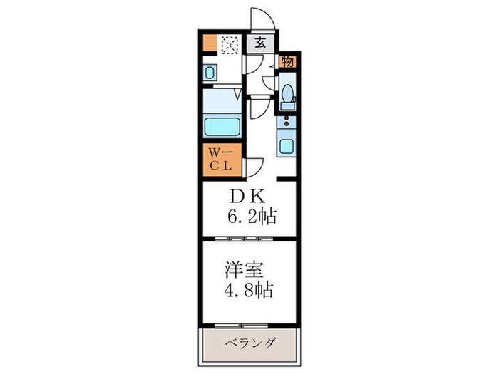 仮)ﾌｧｽﾃｰﾄ京都壬生ﾌｨｴﾛ(203)の物件間取画像