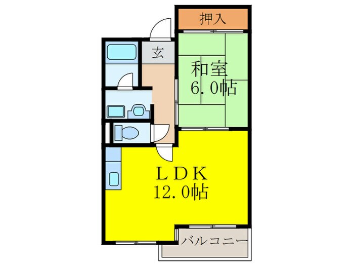 オ－クヒルズ北大阪の物件間取画像