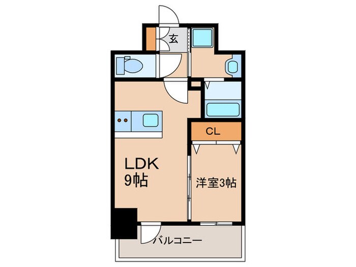 プレサンス神戸水木通ルミエスの物件間取画像