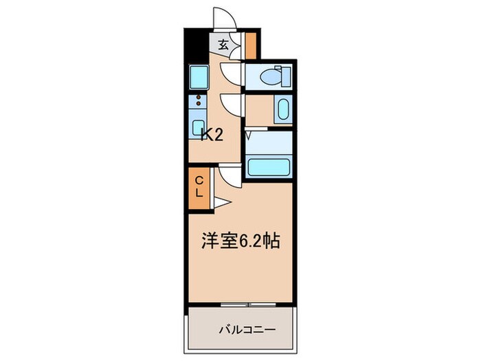 プレサンス神戸水木通ルミエスの物件間取画像