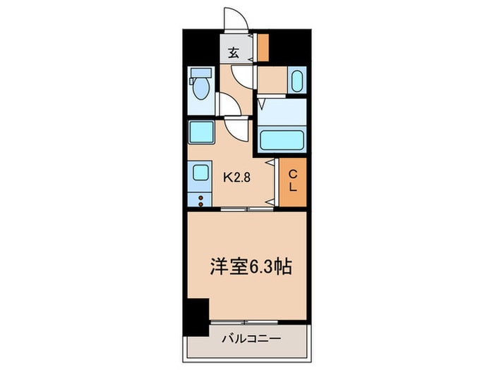 セオリー神戸アクアグルーブの物件間取画像