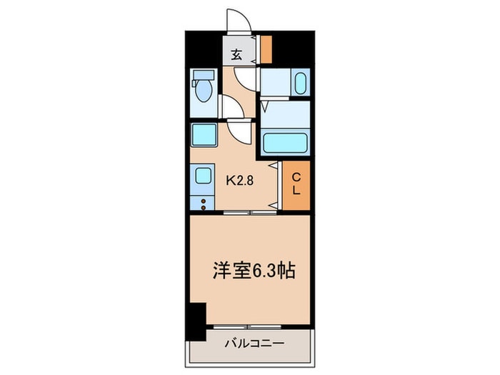 セオリー神戸アクアグルーブの物件間取画像