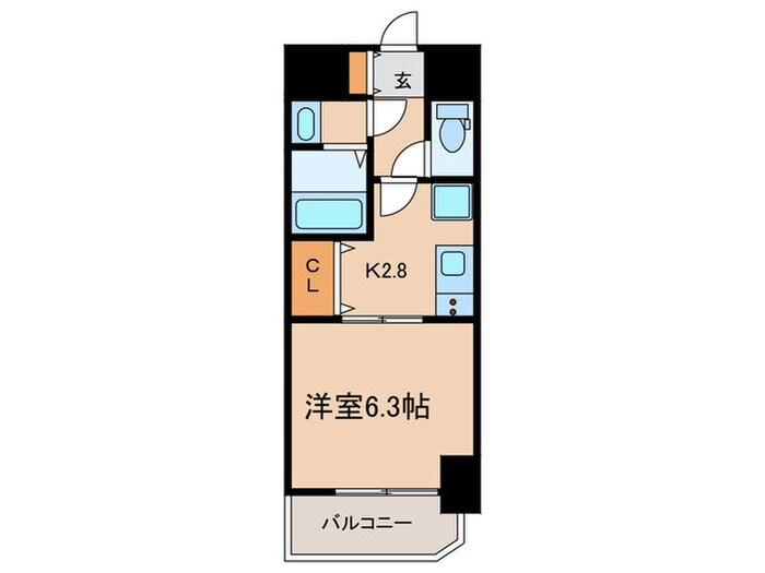 セオリー神戸アクアグルーブの物件間取画像