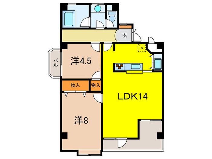 ロイヤル住吉本町の物件間取画像