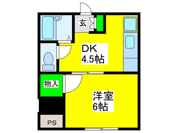 ハイツ夕陽ヶ丘の物件間取画像