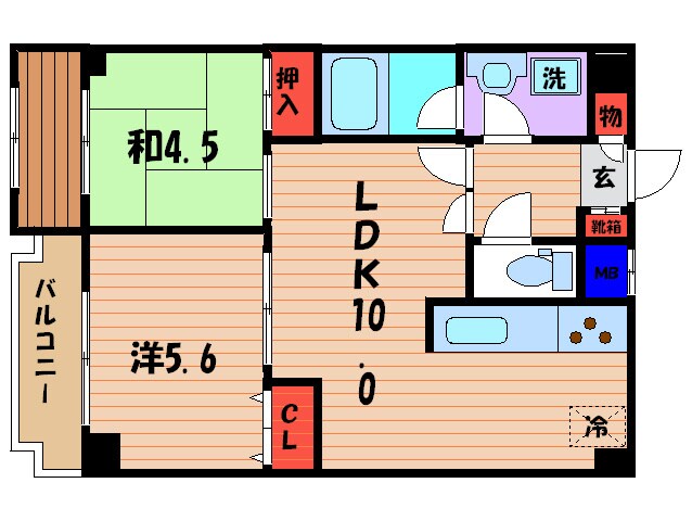 ＡＢＬＥ創久五条大宮の物件間取画像