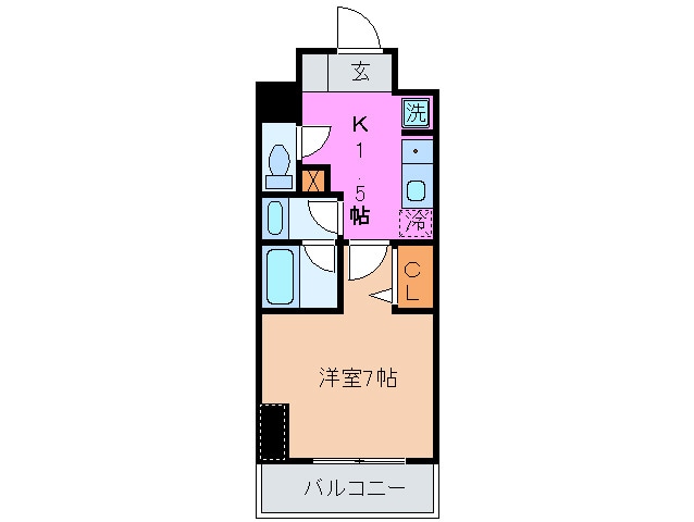 CITY SPIRE神戸元町Iの物件間取画像