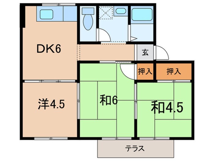 山手ハイツの物件間取画像