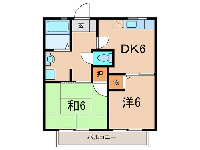 ドミ－ル西宮北口の物件間取画像