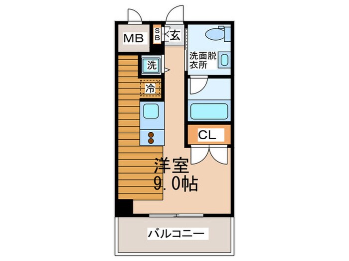 アーデンタワー南堀江の物件間取画像