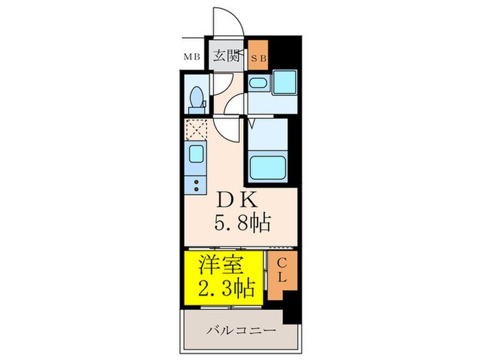 セレニテ江坂グランデの物件間取画像