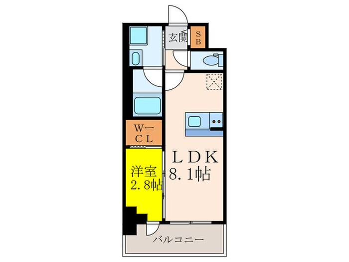 セレニテ江坂グランデの物件間取画像