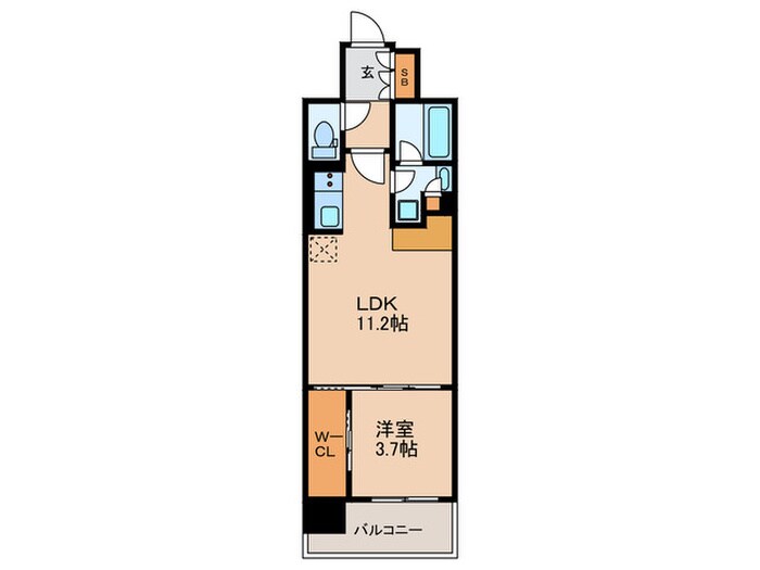 アーバネックス本町Ⅱの物件間取画像