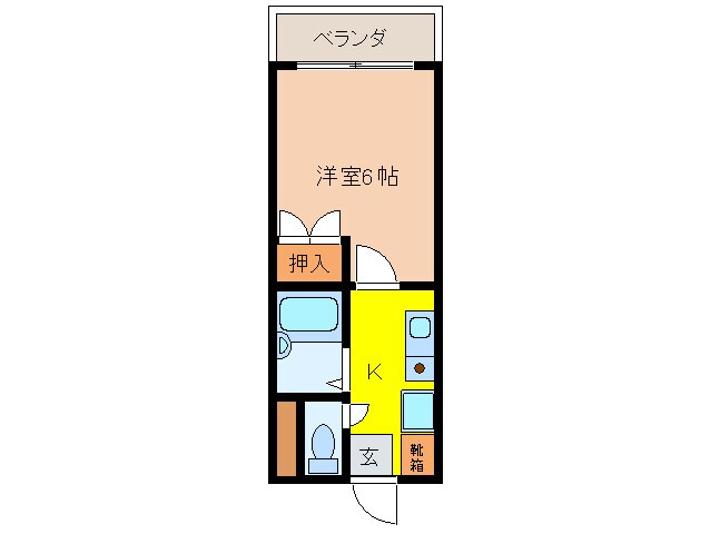 リバティ堺５号館の物件間取画像