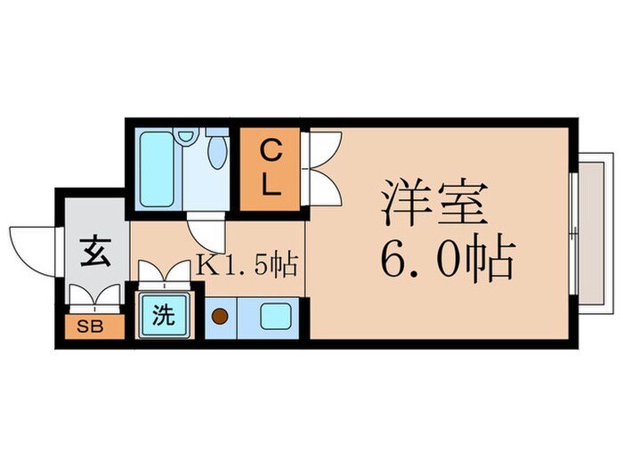 岡本マンションの物件間取画像