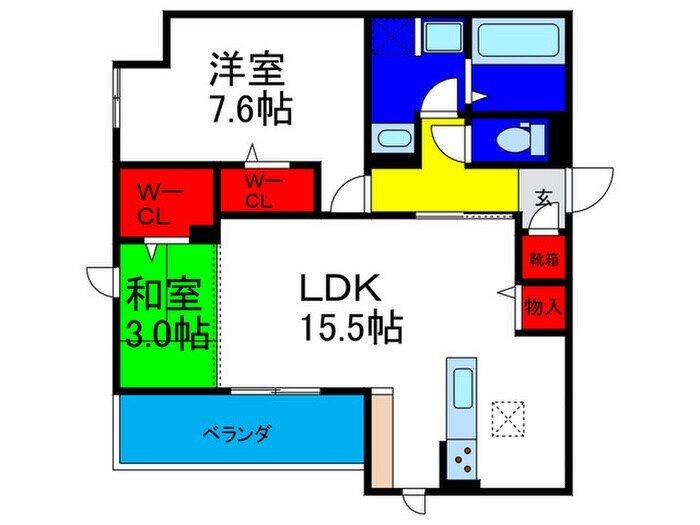 ＴＯＲＩＳＩＡ寺田町の物件間取画像