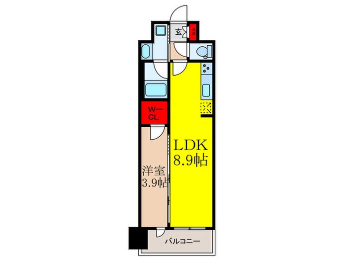 ｽﾌﾟﾗﾝﾃﾞｨｯﾄﾞﾗｲｽﾞ新大阪ﾉｰｽの物件間取画像