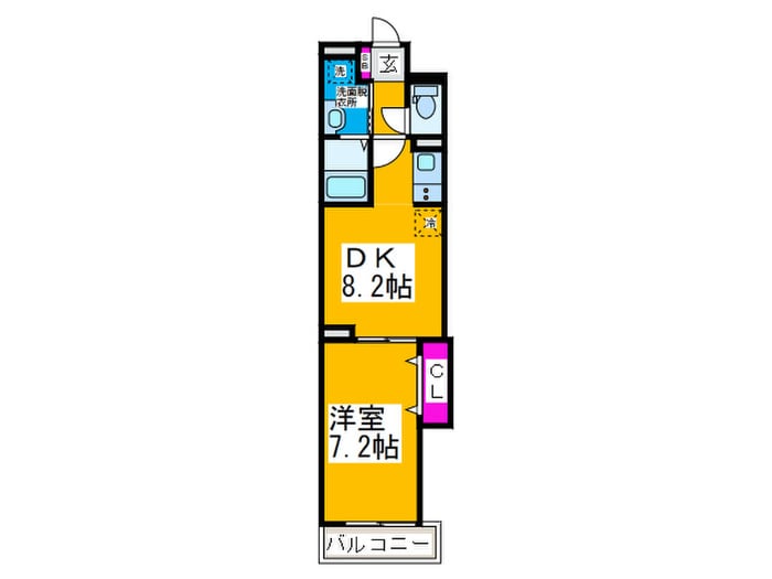 フレグラント　オリーブの物件間取画像