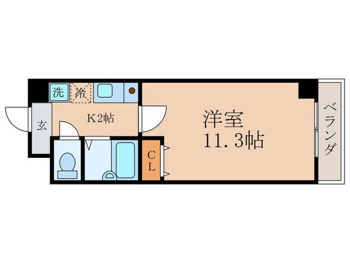 カーサ椥辻の物件間取画像