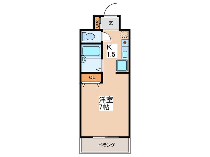 シャト－クロ－ネの物件間取画像