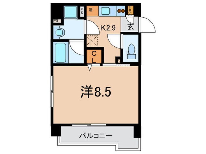 エナブル塚本Ⅱの物件間取画像