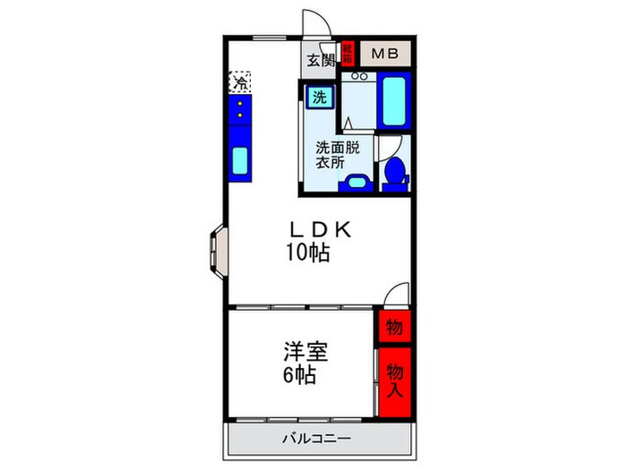 技建ハイツの物件間取画像