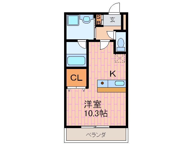 キングスコ－ト桑津の物件間取画像