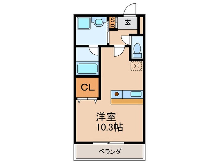 キングスコ－ト桑津の物件間取画像