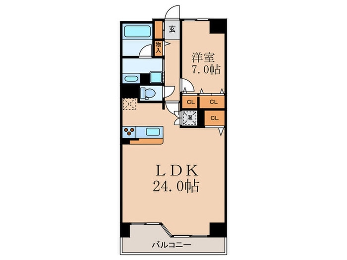 グレンパ－ク梅田北の物件間取画像