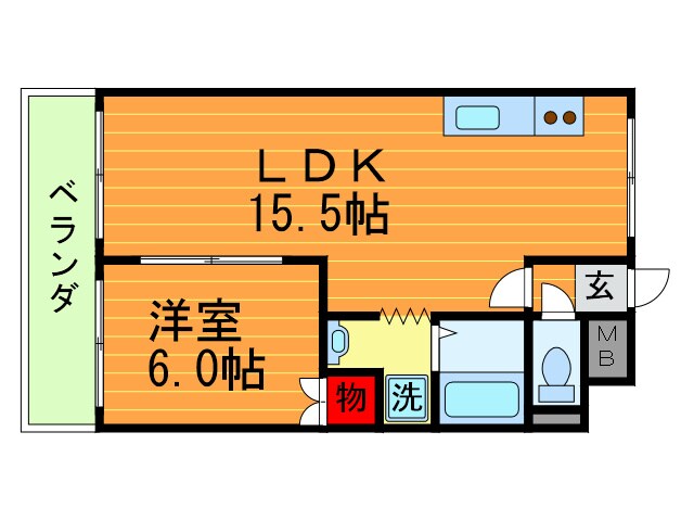 エステ－ト野崎の物件間取画像