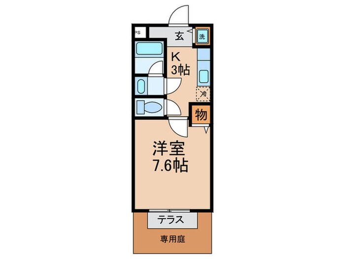 ラフィ－ネ住之江の物件間取画像