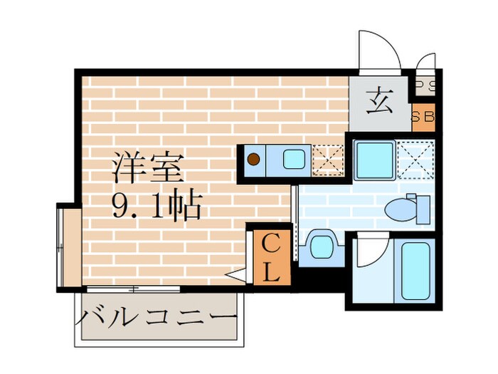 SOUTH　SQUARE-Ⅰの物件間取画像