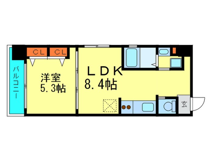 プリオーレ三宮の物件間取画像