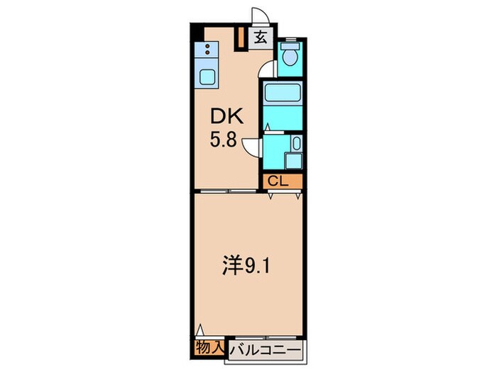 グレイス川西北館の物件間取画像