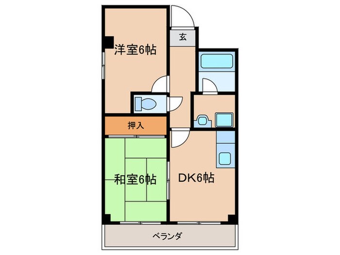 ナニワランド野江の物件間取画像