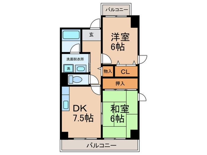 グレ－ス長居公園の物件間取画像