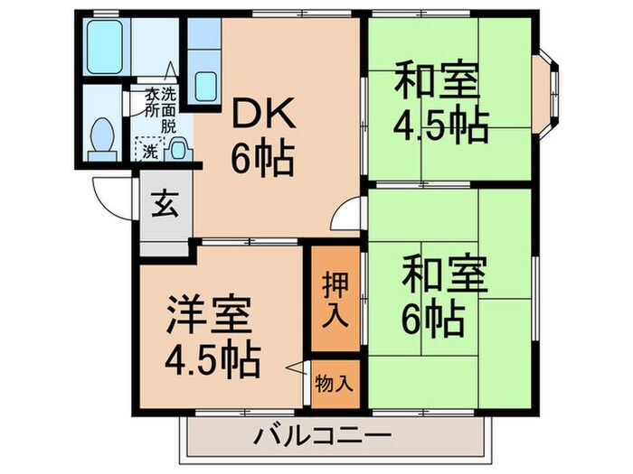 ハイツアルファの物件間取画像