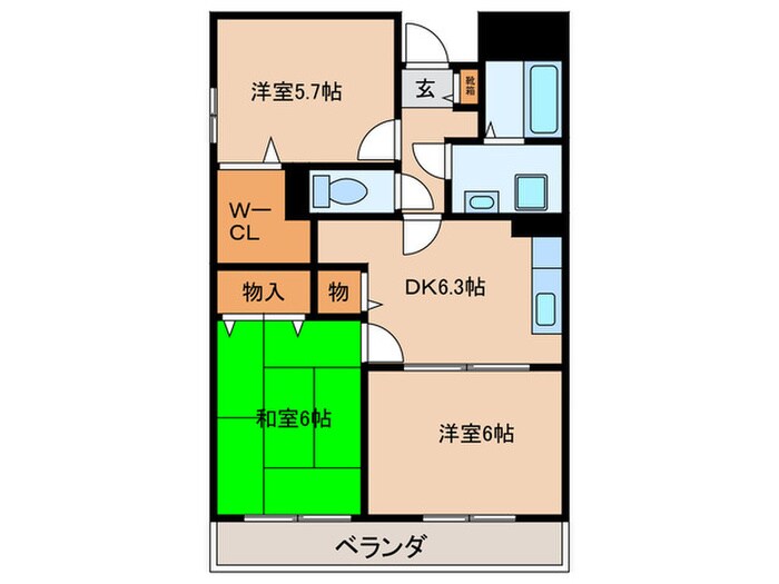 グランキ－ファ－の物件間取画像