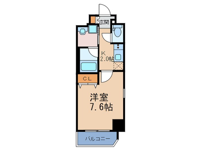 ﾌｧｰｽﾄﾌｨｵｰﾚ大阪ｳｴｽﾄ(403)の物件間取画像