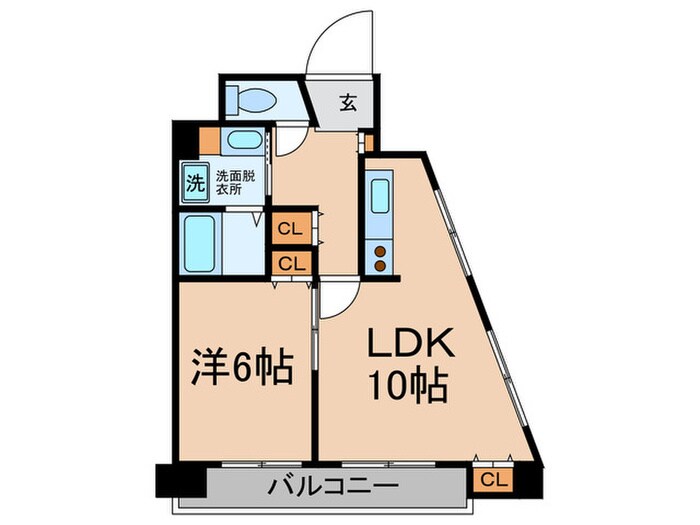 クイ－ンズコ－ト阿波座の物件間取画像