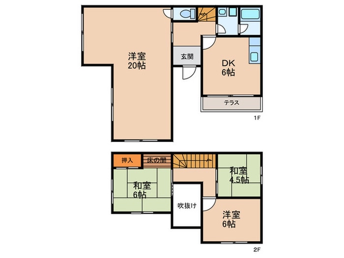 緑町1丁目貸家の物件間取画像