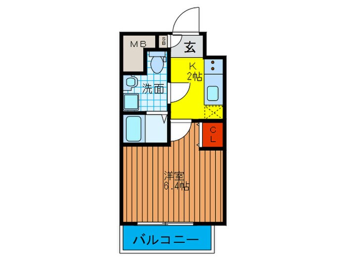 ﾚｼﾞｭｰﾙｱｯｼｭ塚本(803)の物件間取画像