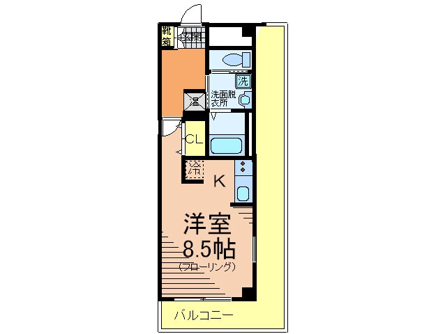 Ｗｉｌｌ ＤＯ浜崎通の物件間取画像