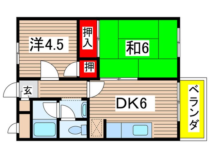 メゾン・コンソラの物件間取画像