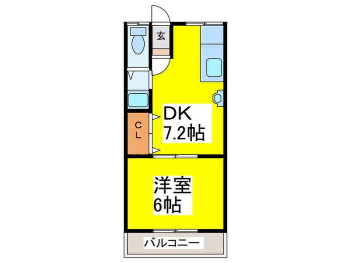 マンション富士二号館の物件間取画像
