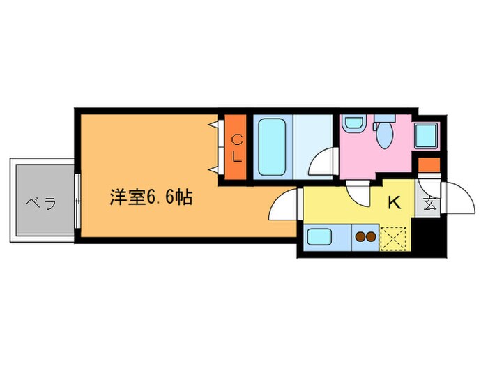 プレサンスNEO京都烏丸(309)の物件間取画像